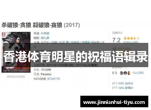 香港体育明星的祝福语辑录